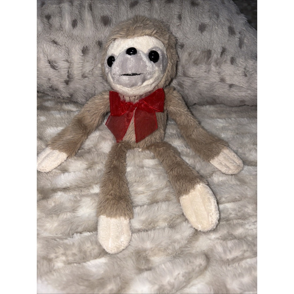 Dan Dee Hugging Sloth Stuffed Animal Plush 12 Inches Brown Beige Very Soft